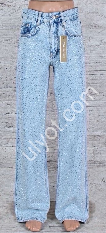 ДЖИНСИ TOP SHOP (25-28) СТРАЗИ БЛАКИТНИЙ 4892