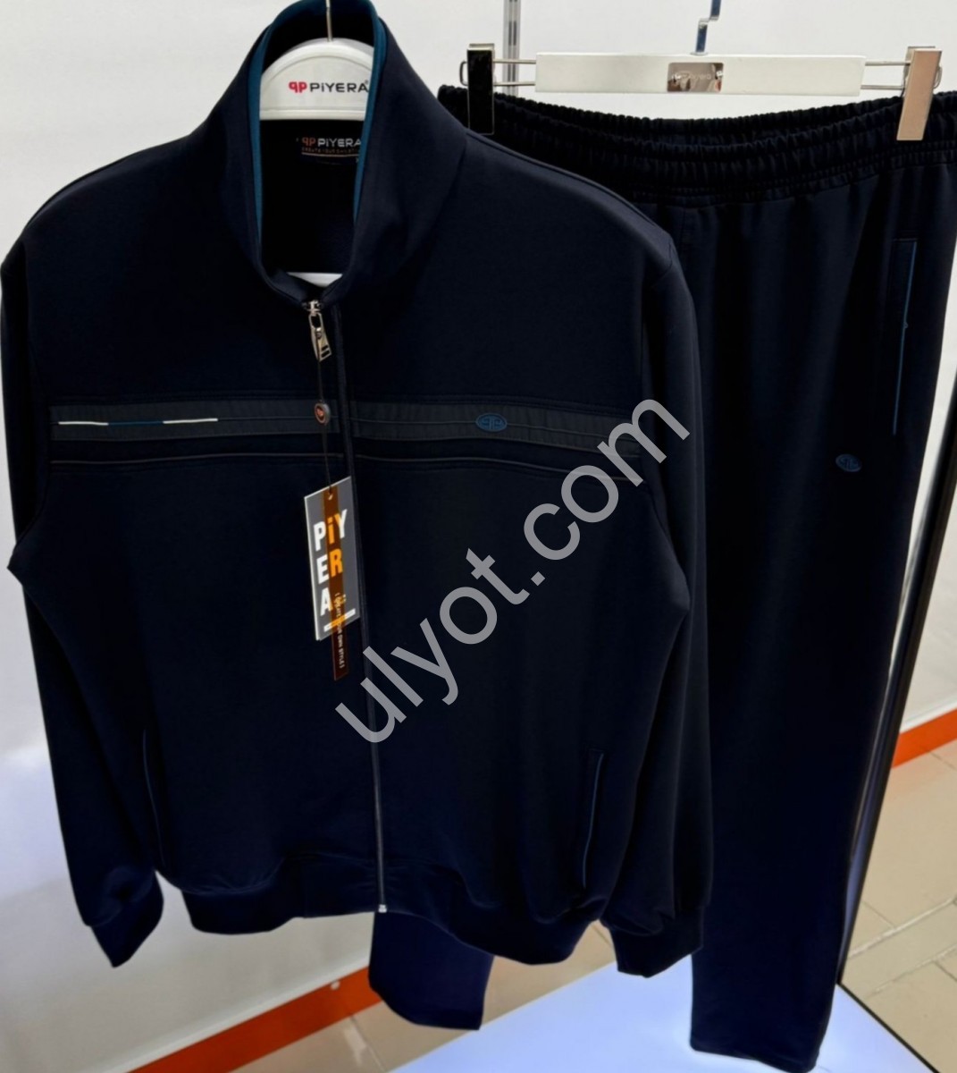 СПОРТ.КОСТЮМ PIYERA (XL-5XL) ПРЯМОЙ Т.СИНИЙ 7825