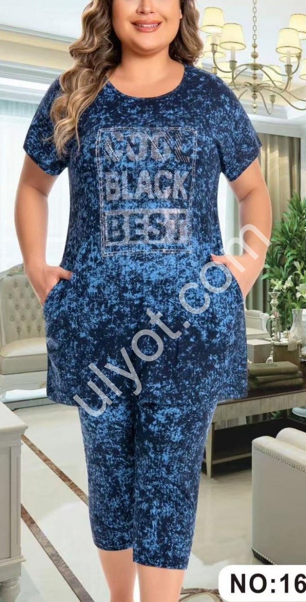 КОСТЮМ (58-66) Т.СИНІЙ 1637