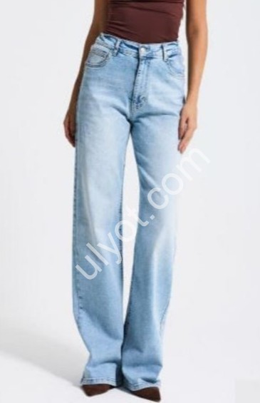 ДЖИНСЫ IT'S BASIC (38-48) ГОЛУБОЙ 4254/4s6/32