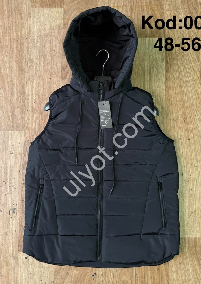 ЖИЛЕТКА  (48-56) ЧЕРНЫЙ 001