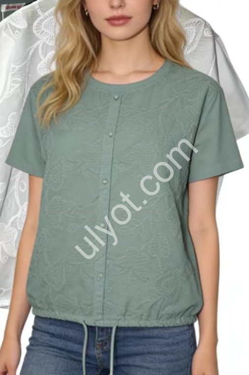 ФУТБОЛКА (2XL-5XL) ГОЛУБОЙ 8822