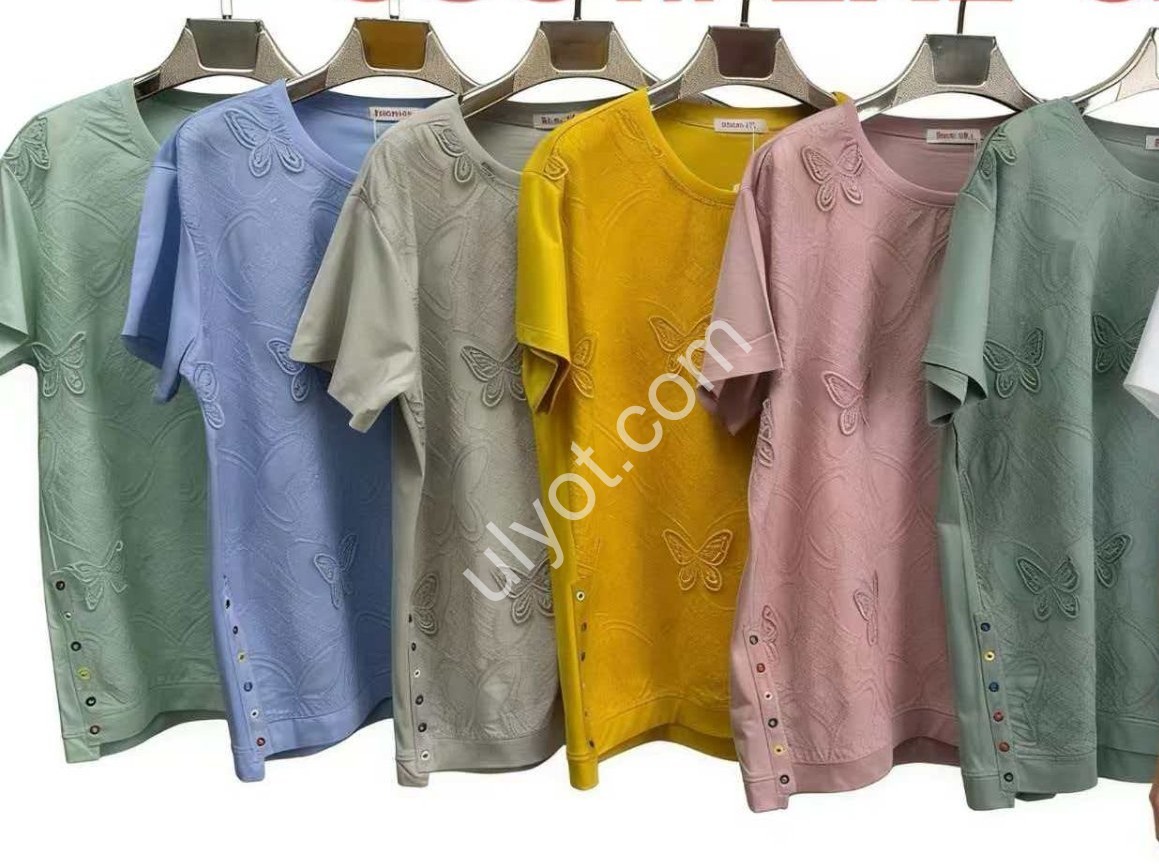 ФУТБОЛКА (2XL-5XL) ГОЛУБОЙ 8831