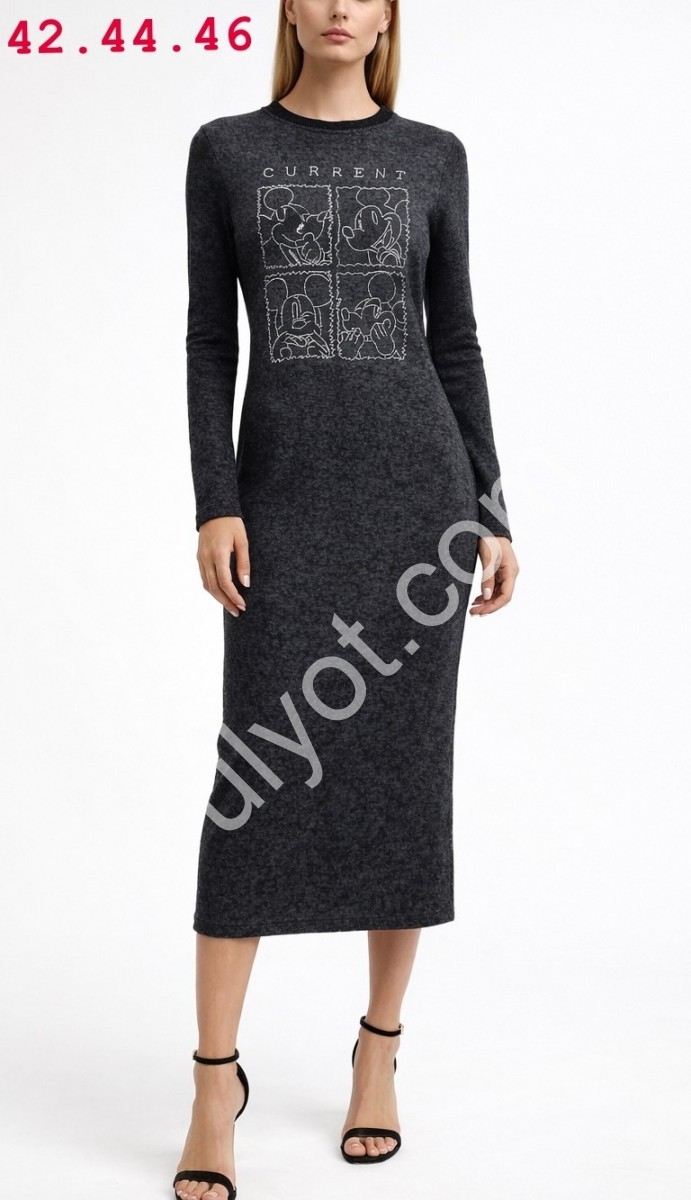 ПЛАТЬЕ (40-46) ЧЕРНЫЙ SQ88