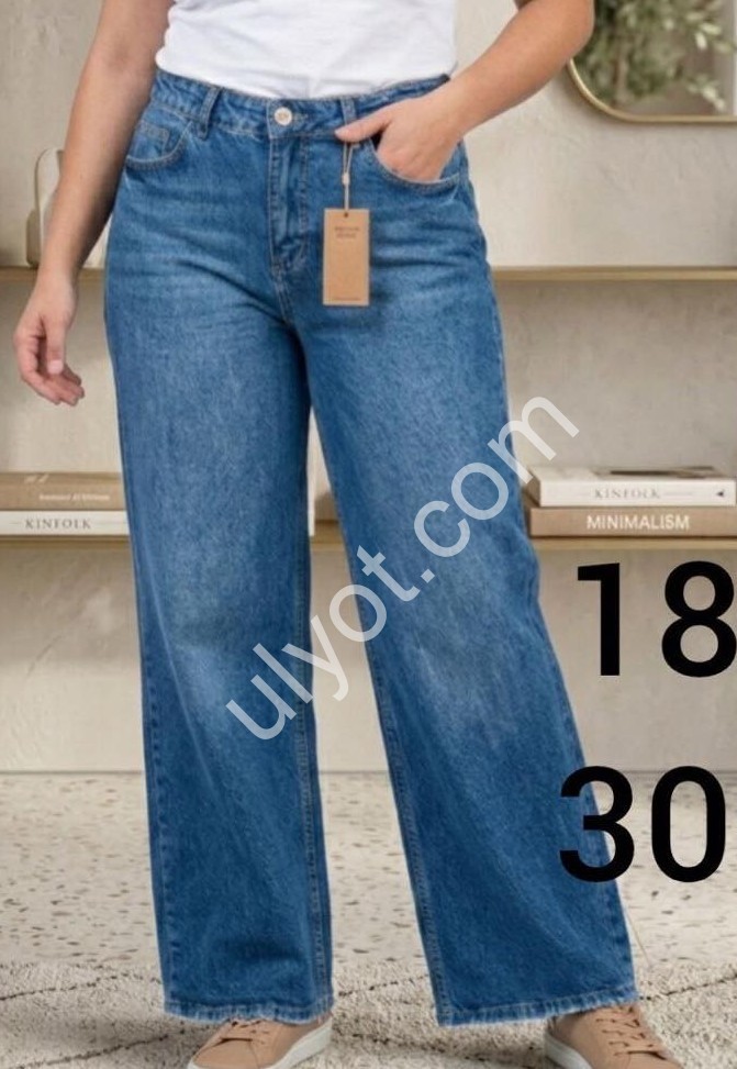 ДЖИНСЫ SASHA (30-36) Т.СИНИЙ 1840