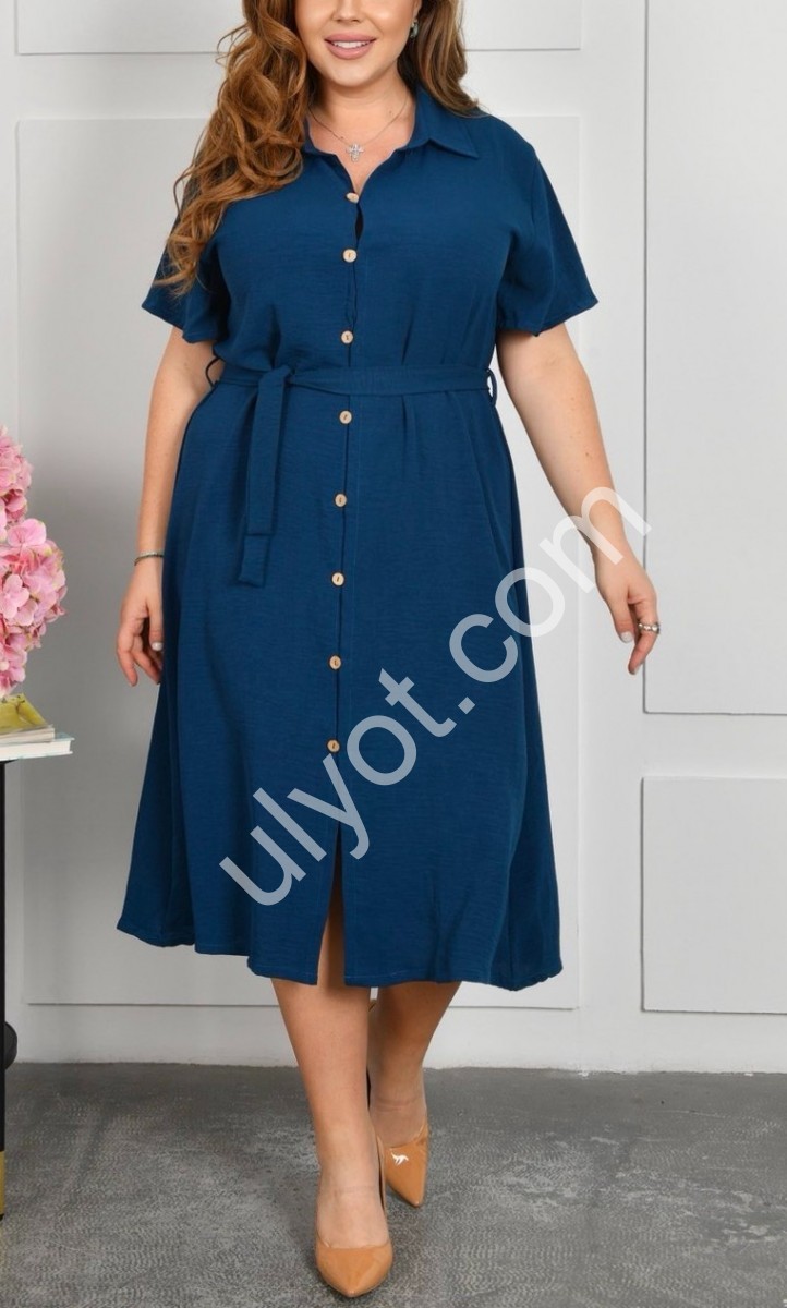 СУКНЯ (2XL-4XL) Т.СИНІЙ A18