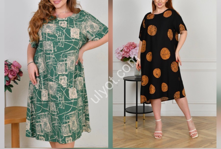 ПЛАТЬЕ (ONE SIZE 60-64) МИКС 083