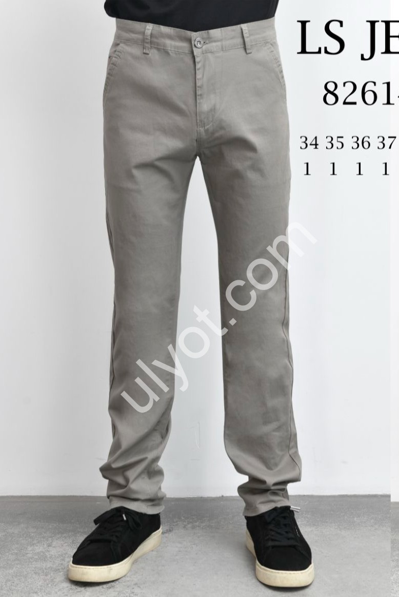 ШЛЮНИ LS JEANS (34-42) СІРИЙ 8261