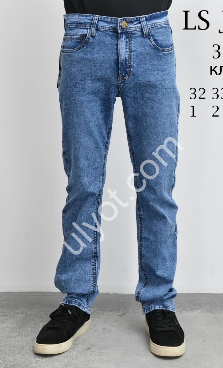 ДЖИНСИ LS JEANS (32-38) СИНІЙ 370