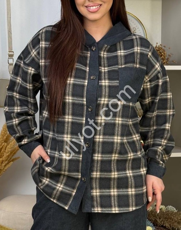 РУБАШКА (50-64) Т.СЕРЫЙ 