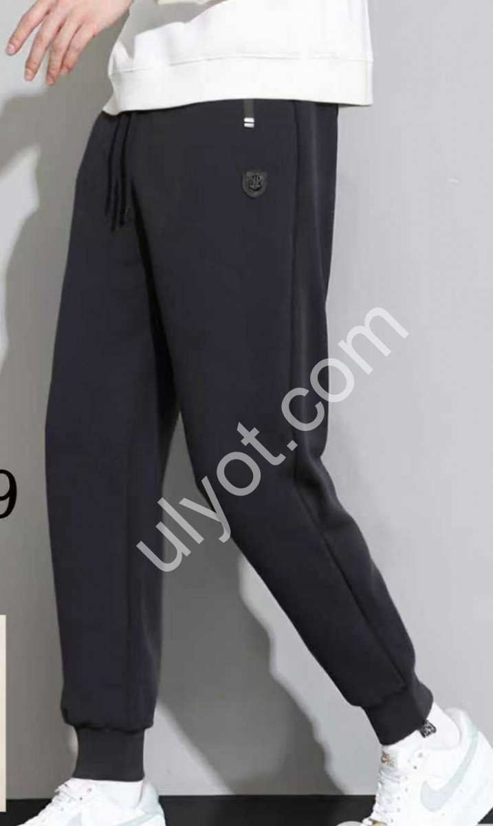 ШТАНИ (М-3XL) МАНЖЕТ ЧОРНИЙ 2819