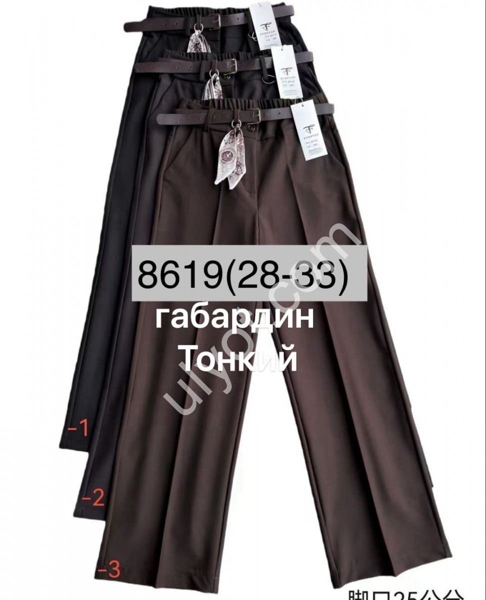 БРЮКИ (28-33) ЧЕРНЫЙ 8619-1