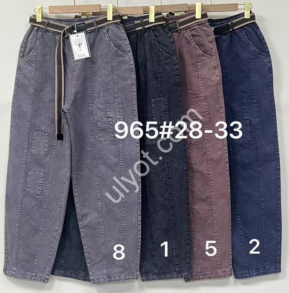 БРЮКИ (28-33) КОРИЧНЕВЫЙ 965-5