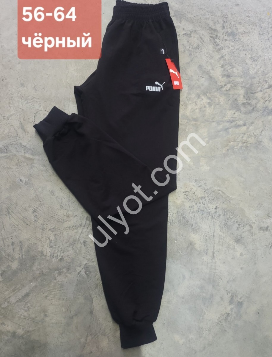 СПОРТ.ШТАНИ P15 (56-64) МАНЖЕТ ЧОРНИЙ