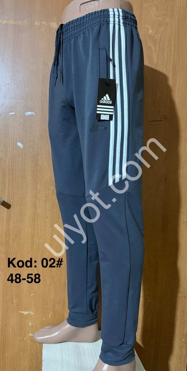 СПОРТ.ШТАНИ A01 (48-58) МАНЖЕТ СІРИЙ 02