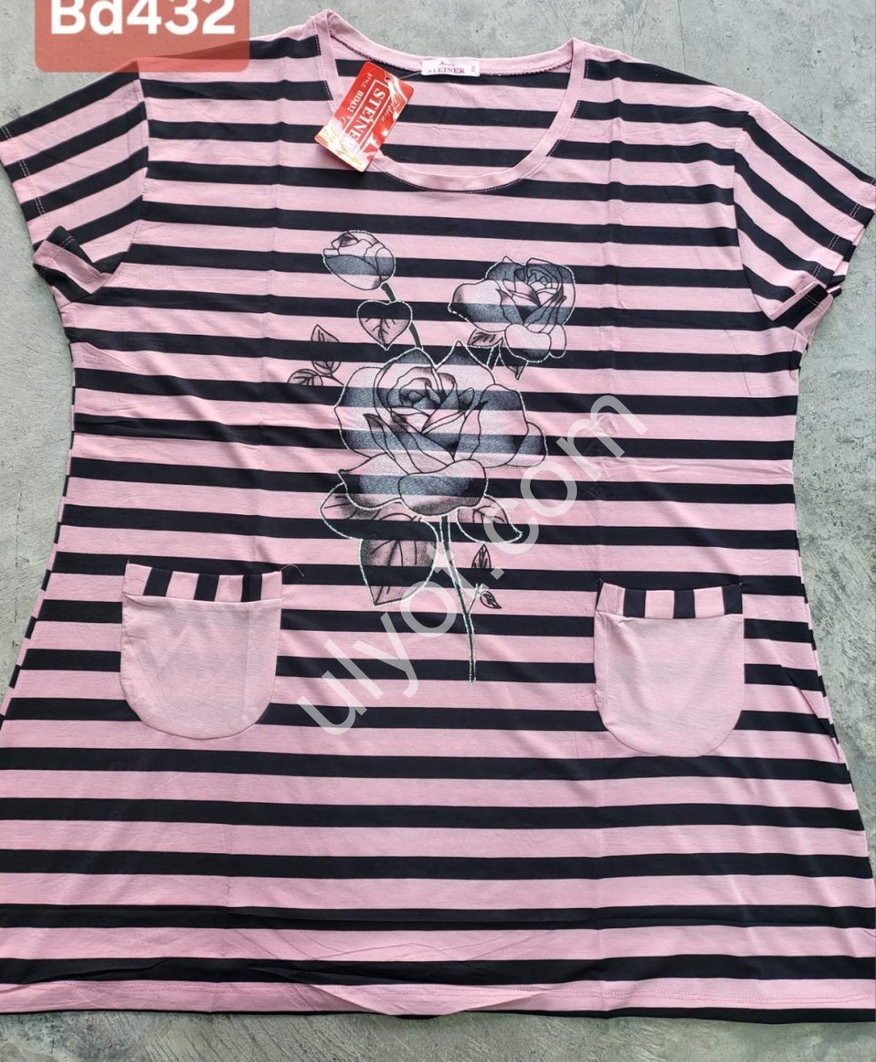 ФУТБОЛКА (5XL-8XL) РОЗОВЫЙ 432