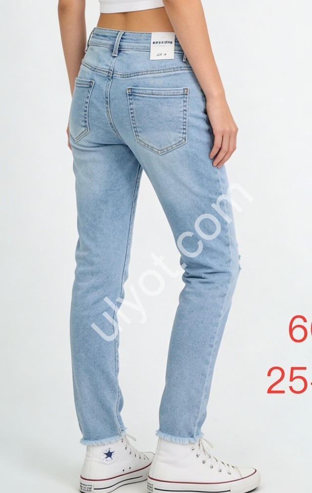ДЖИНСИ DENIM NEW (25-30) БЛАКИТНИЙ 606