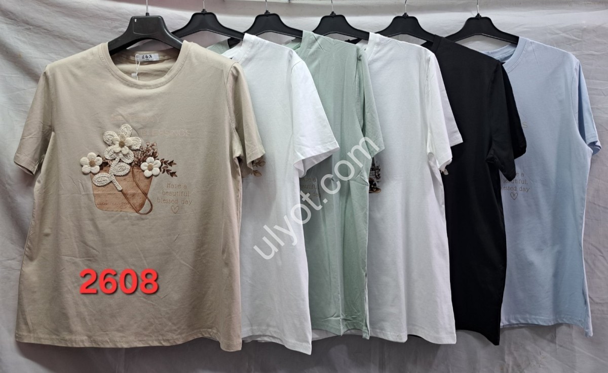 ФУТБОЛКА (ONESIZE 48-54) МИКС 2608