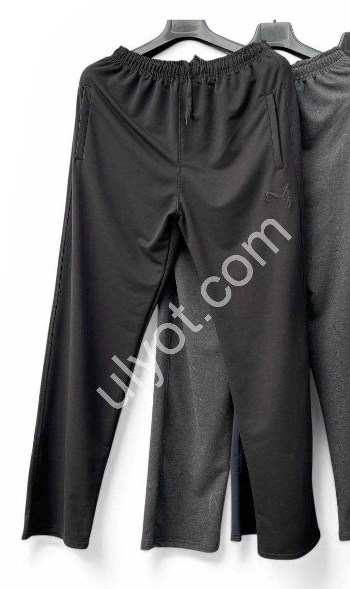 СПОРТ.ШТАНЫ P15 (50-58) ПРЯМОЙ СЕРЫЙ МЕЛАНЖ 
