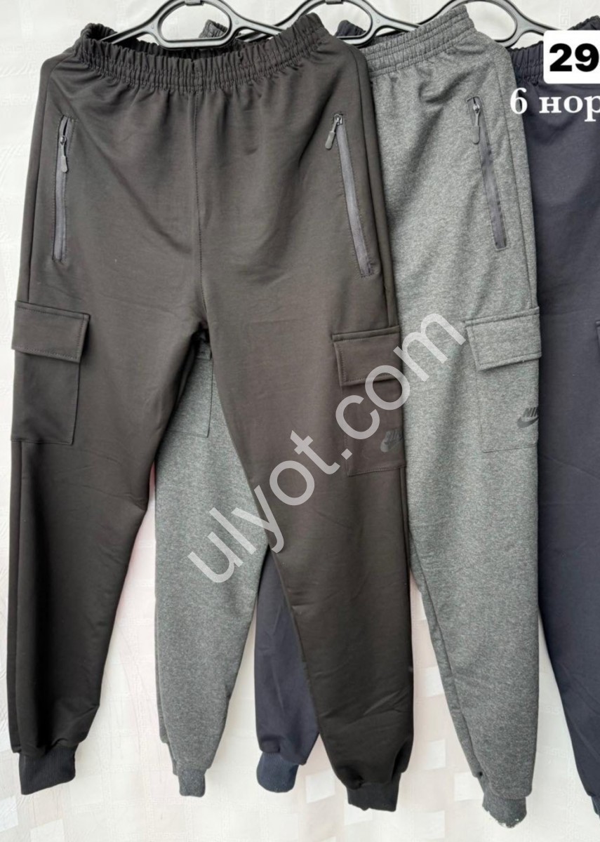 СПОРТ.ШТАНЫ N02 (46-54) МАНЖЕТ Т.СИНИЙ 6