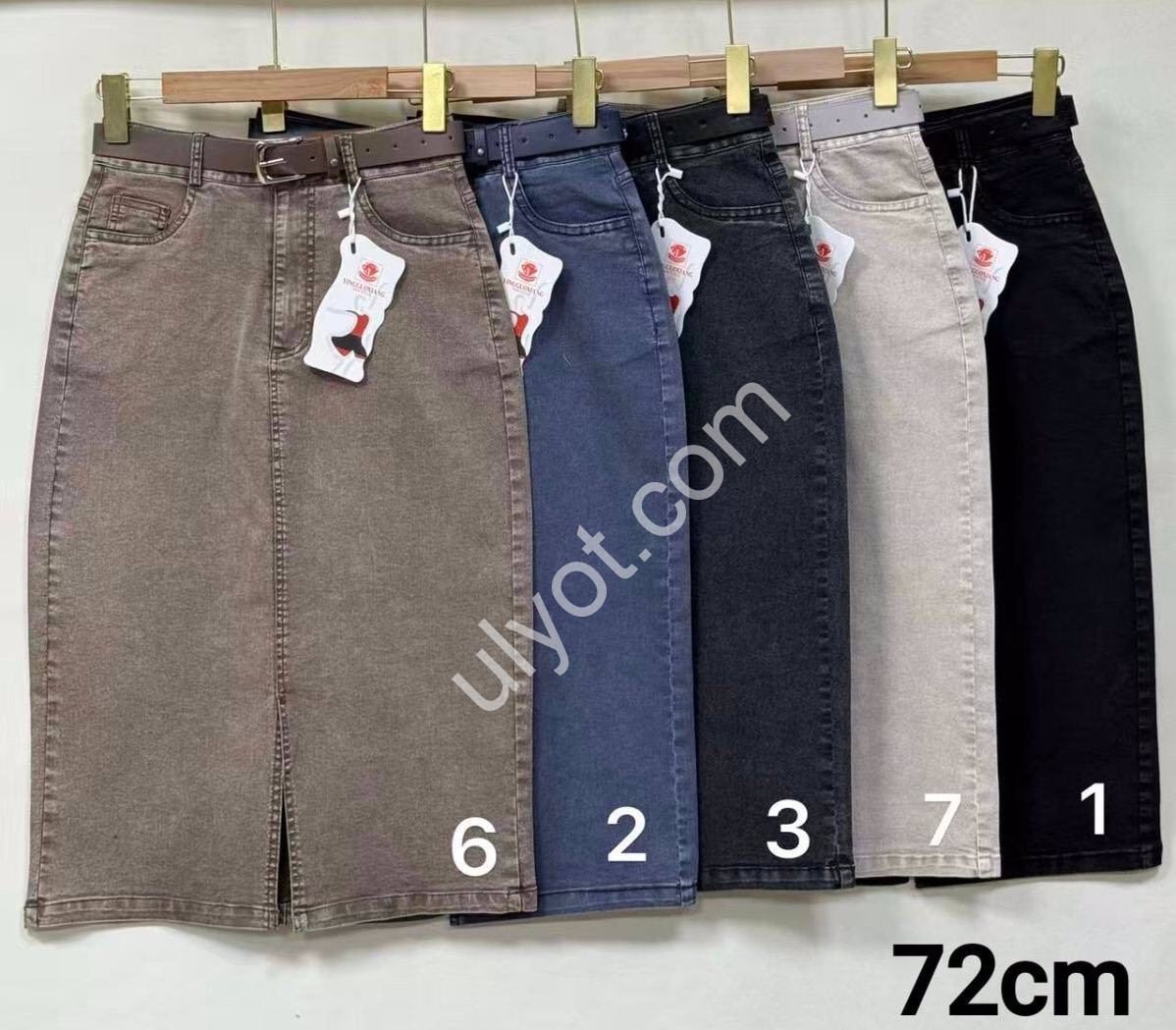 ЮБКА (25-29) СВ.СЕРЫЙ A33-7