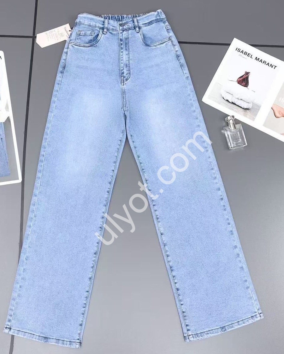 ДЖИНСЫ (30-36) ГОЛУБОЙ D5001