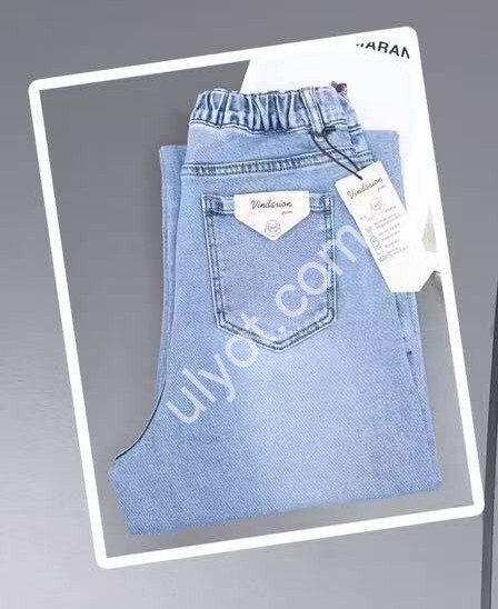 ДЖИНСЫ (30-36) ГОЛУБОЙ D5001