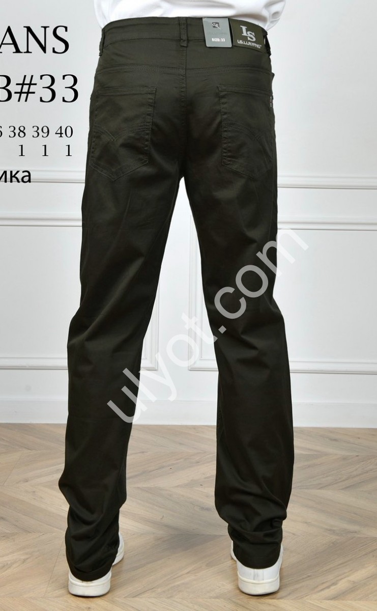 БРЮКИ LS JEANS (34-44) ЧЕРНЫЙ 6311D