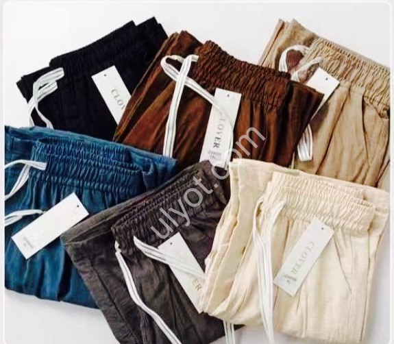 ШТАНЫ (L-3XL) ЧЕРНЫЙ 49056