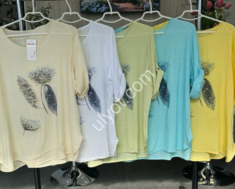 Фото 1 ФУТБОЛКА JJF (2XL-5XL) КРЕМ 388