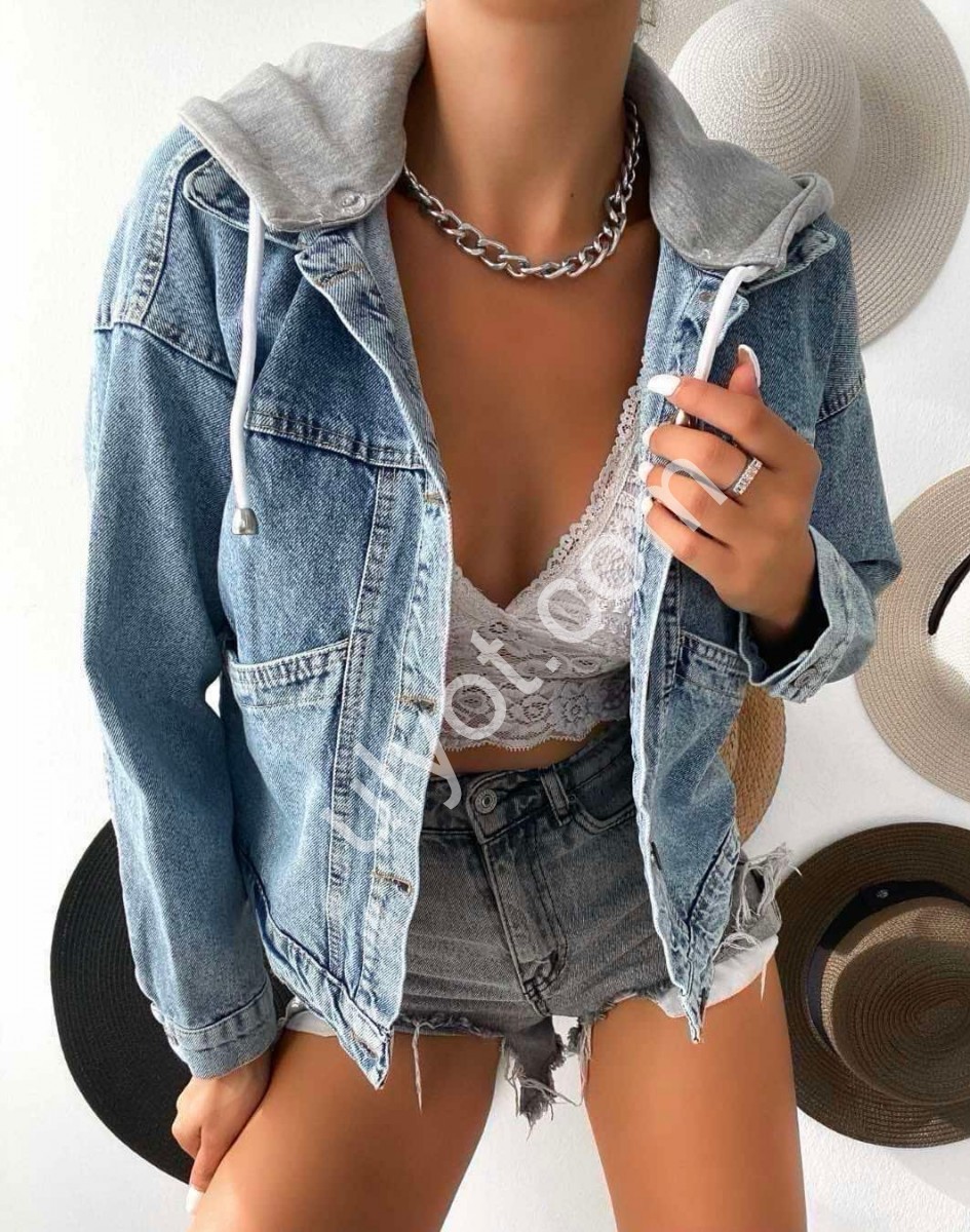 ДЖИНСОВАЯ КУРТКА TOP SHOP (S-L) ГОЛУБОЙ 5039