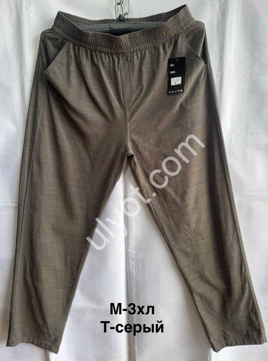 ШТАНЫ (M-3XL) ПРЯМОЙ Т.СЕРЫЙ 3007