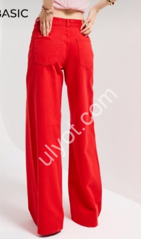 ДЖИНСИ IT'S BASIC (34-42) ЧЕРВОНИЙ 3096/6s6/19