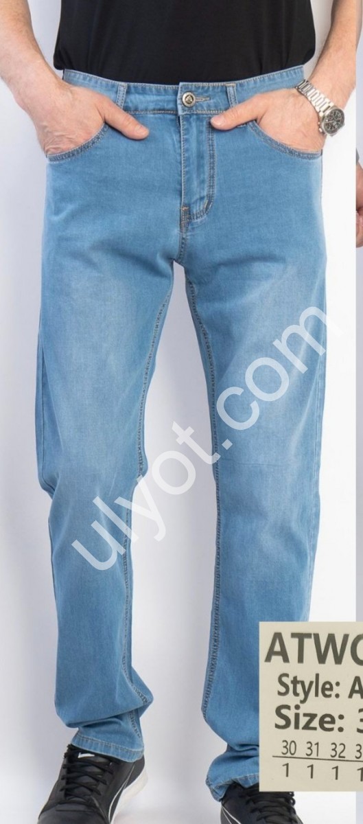 ДЖИНСЫ ATWOLVES (30-38) ГОЛУБОЙ 6612