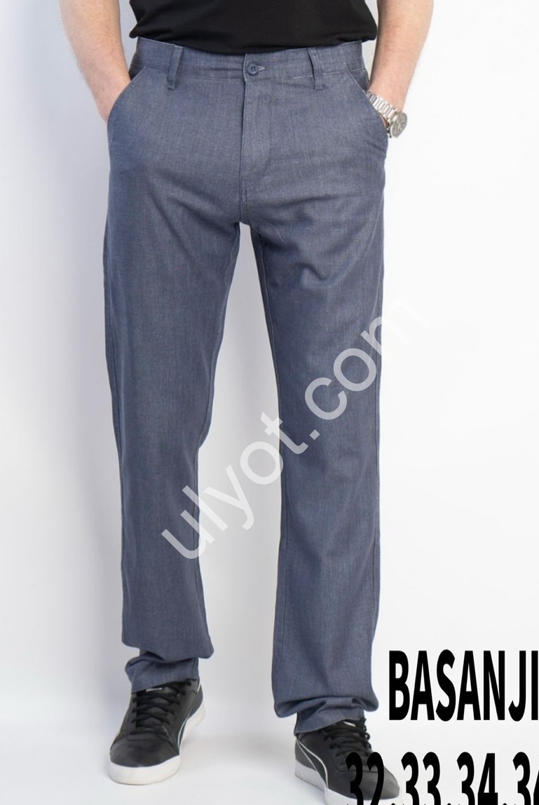 ШТАНИ BASANJIU (32-40) СЕРО-СИНІЙ 655