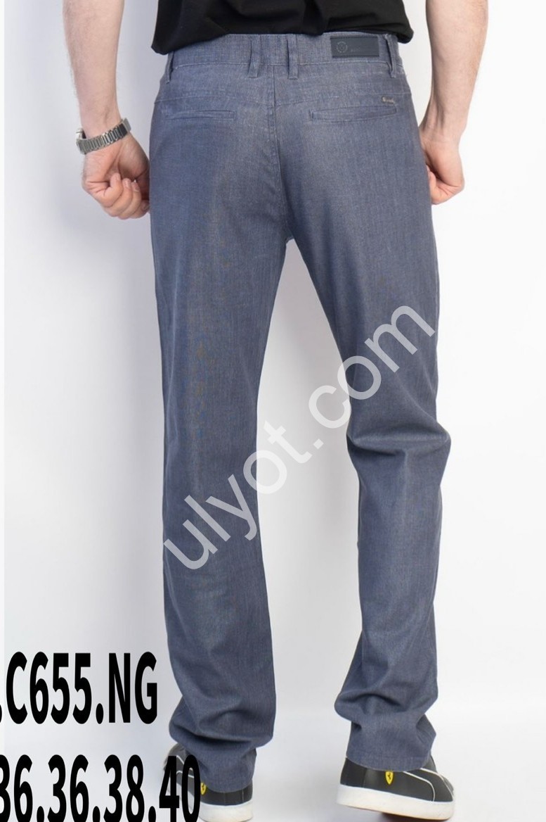 ШТАНИ BASANJIU (32-40) СЕРО-СИНІЙ 655