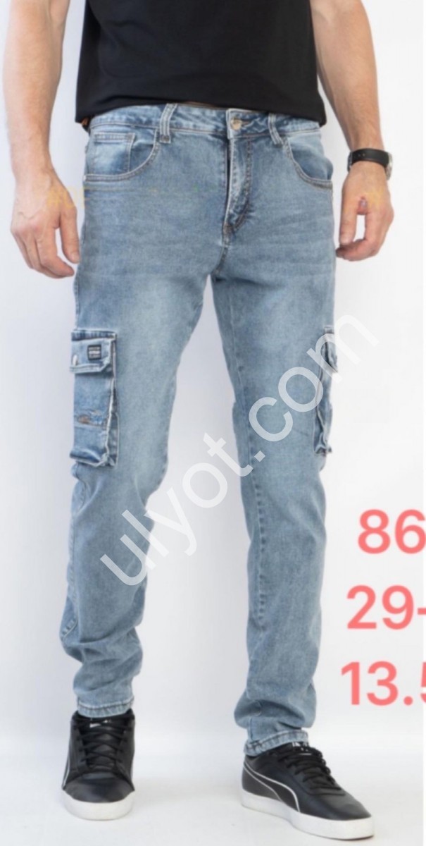 ДЖИНСИ RTROOSS (29-36) СИНІЙ 8652
