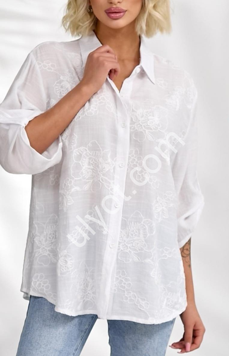 БЛУЗКА JJF (XL-4XL) МОККО 126