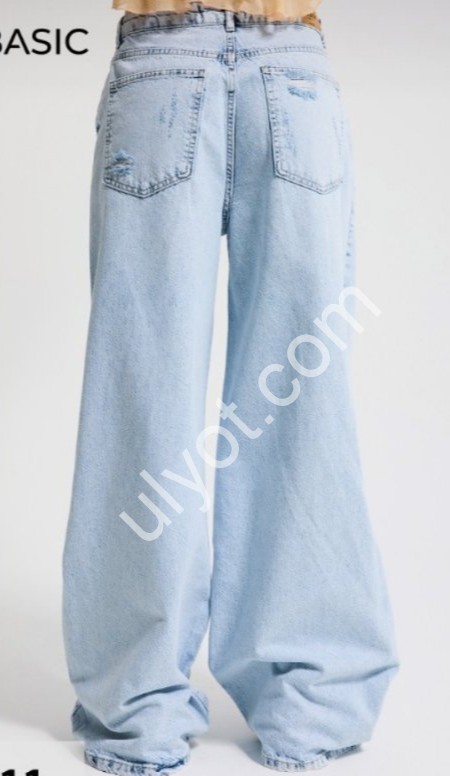 ДЖИНСЫ IT'S BASIC (34-42) ГОЛУБОЙ 3311/12s6/3