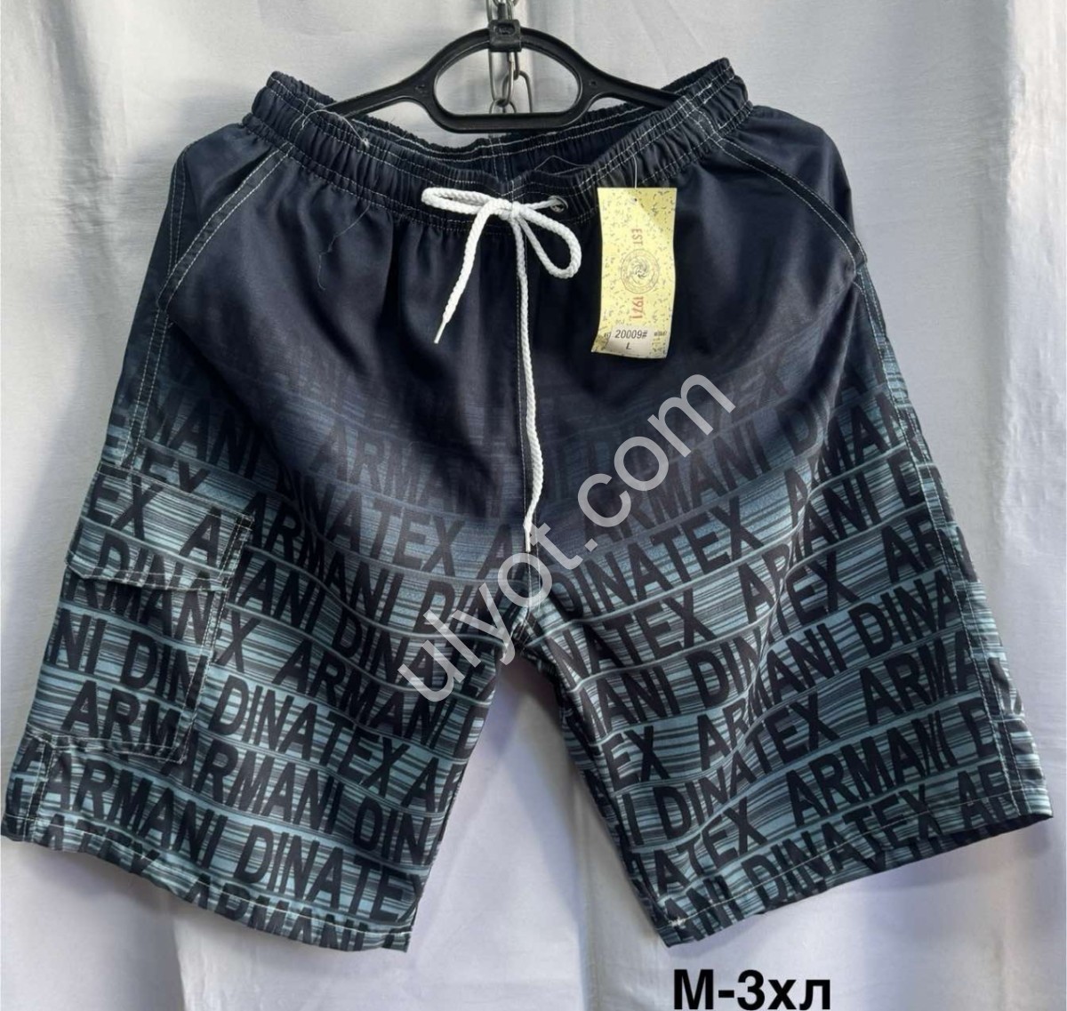 ШОРТИ (M-3XL) СІРИЙ 20009