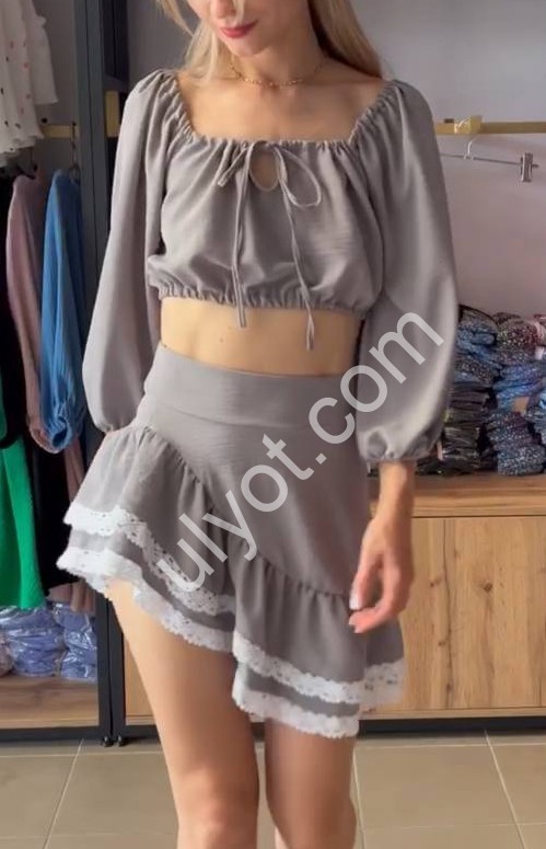 КОСТЮМ (42-46) СІРИЙ 3075