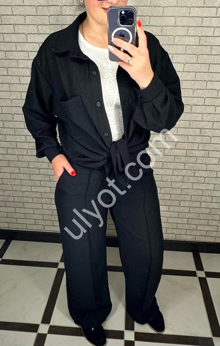 КОСТЮМ (50-56) ЧОРНИЙ 034