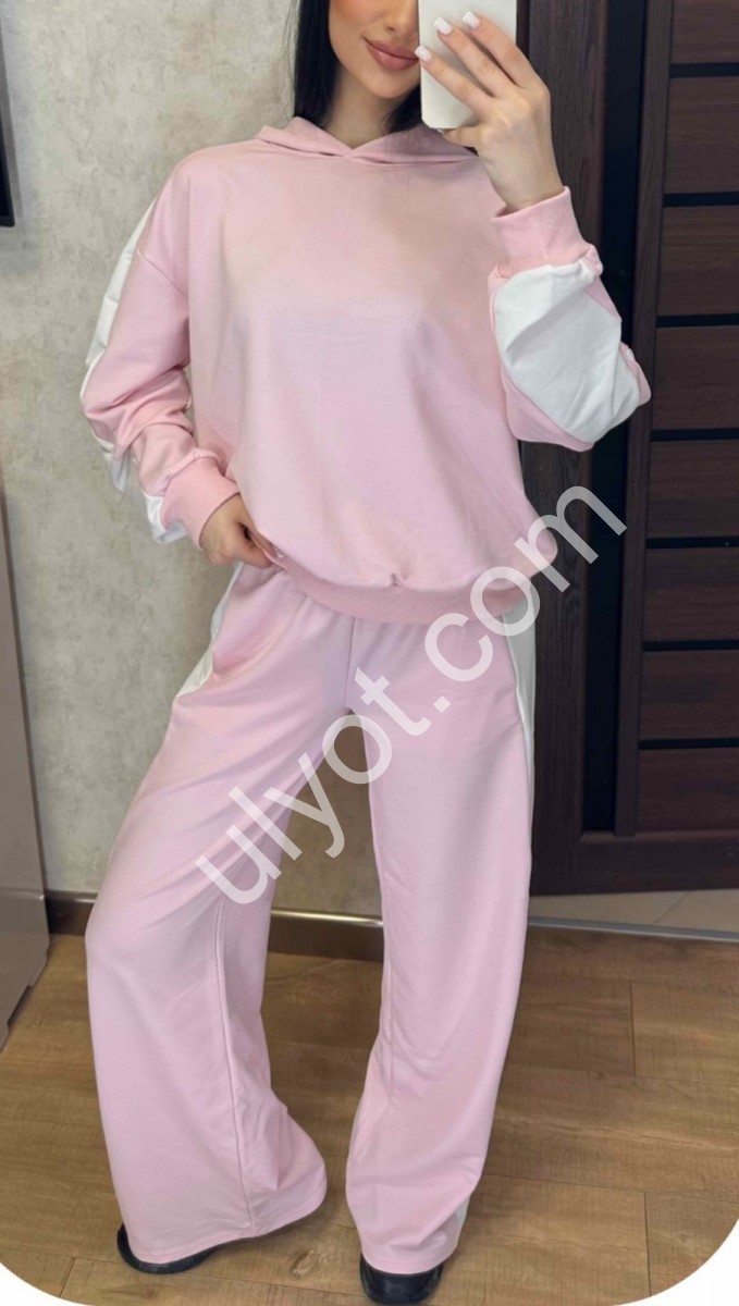 КОСТЮМ (42-52) СВ.РОЗОВЫЙ 110