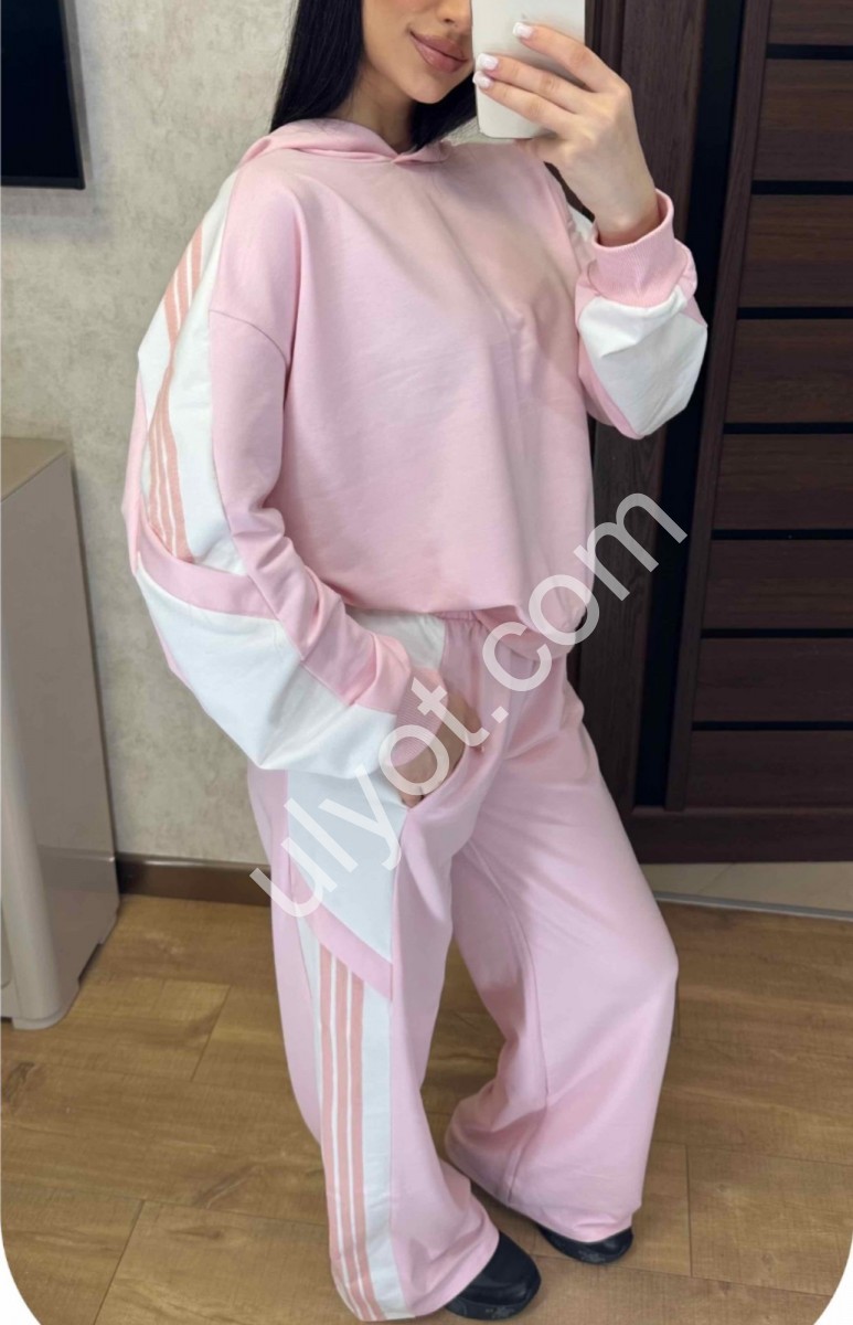 КОСТЮМ (42-52) СВ.РОЗОВЫЙ 110