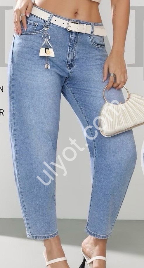 ДЖИНСИ M.SARA (L-5XL) СИНІЙ 552-5