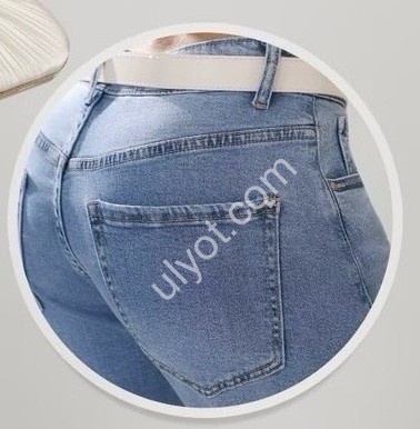 ДЖИНСИ M.SARA (L-5XL) СИНІЙ 552-5