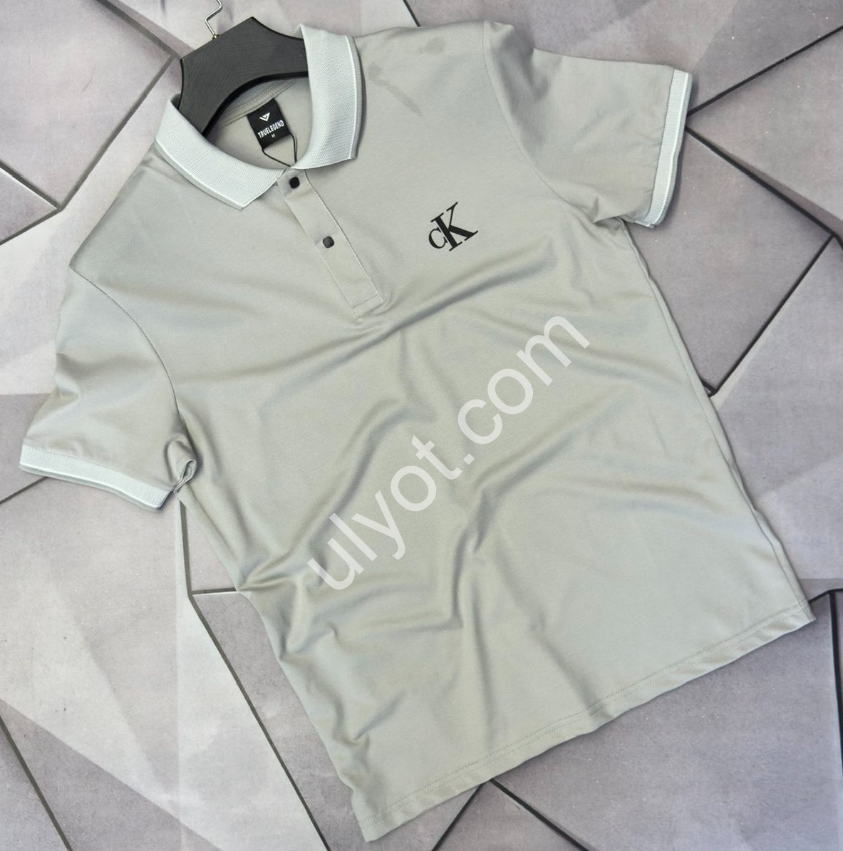 ФУТБОЛКА-ПОЛО C22 (S-2XL) КРЕМ 