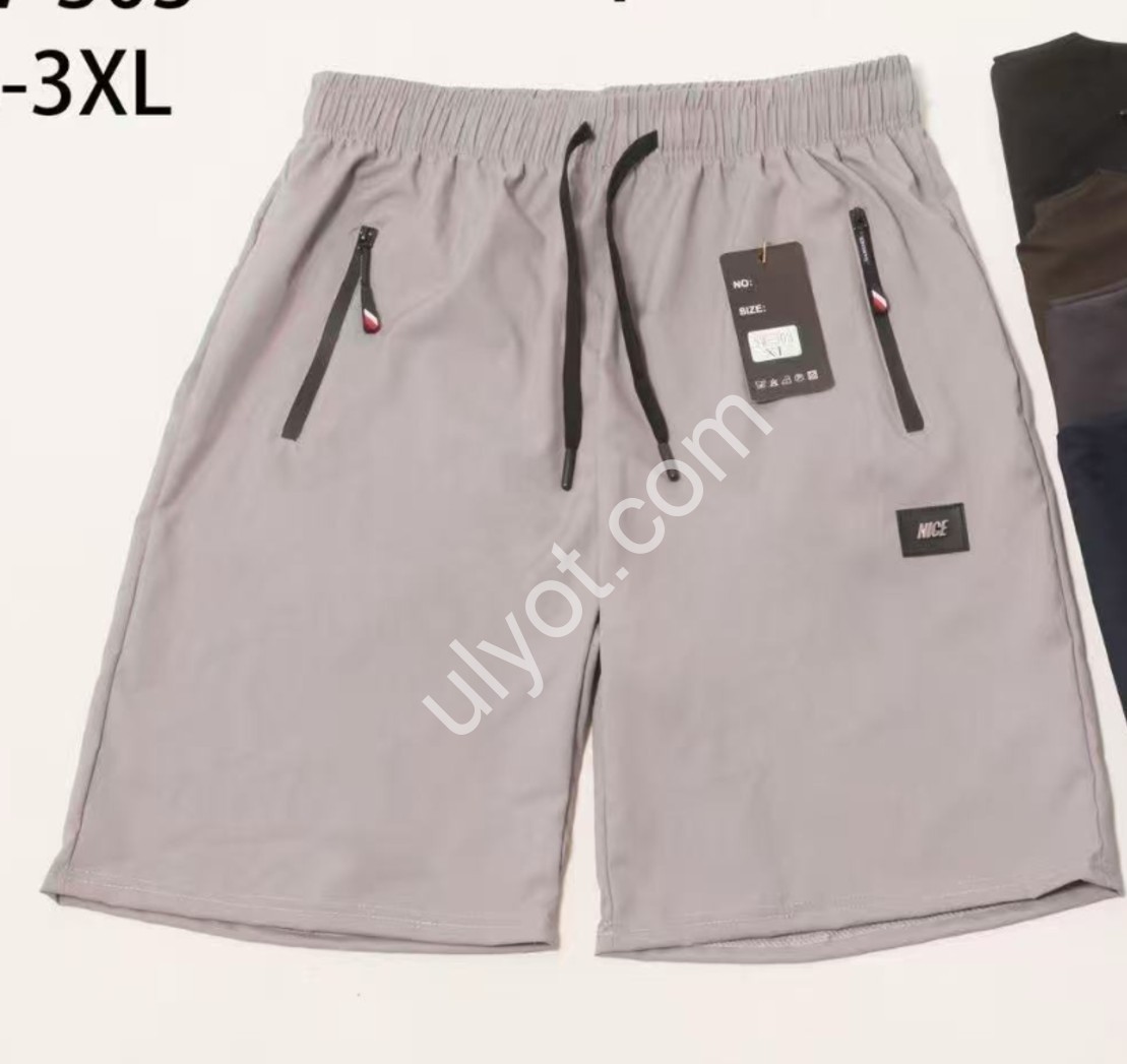 ШОРТЫ (M-3XL) ЧЕРНЫЙ 303