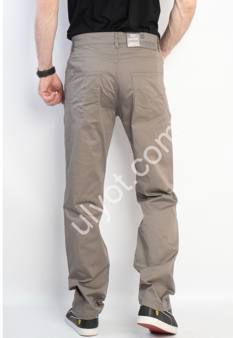 БРЮКИ LS JEANS (34-44) БЕЖ 803D