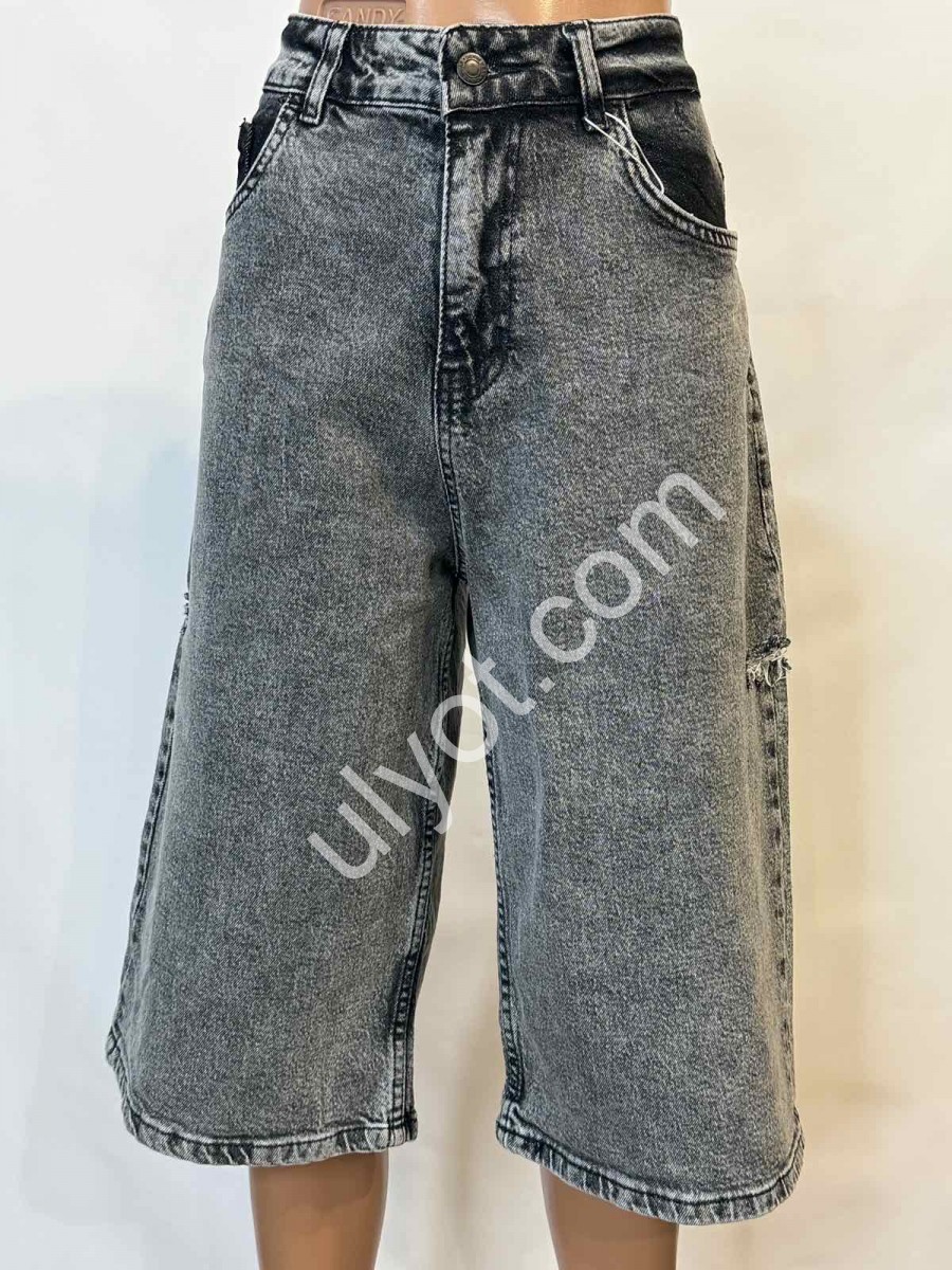 ШОРТЫ JEANS DENIM (30-36) СЕРЫЙ 3385